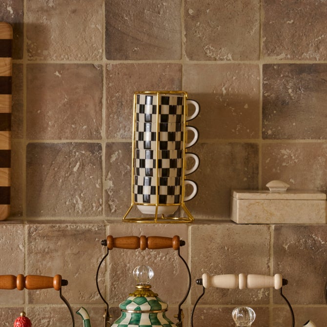 Courtly Check Cappuccino Cup Tower image number 5