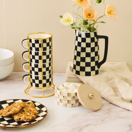 Courtly Check Cappuccino Cup Tower
