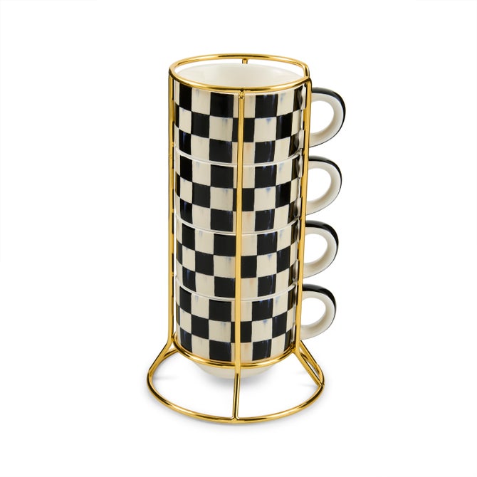 Courtly Check Cappuccino Cup Tower image number 0