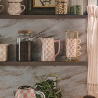 Rosy Check Farmhouse Pitcher