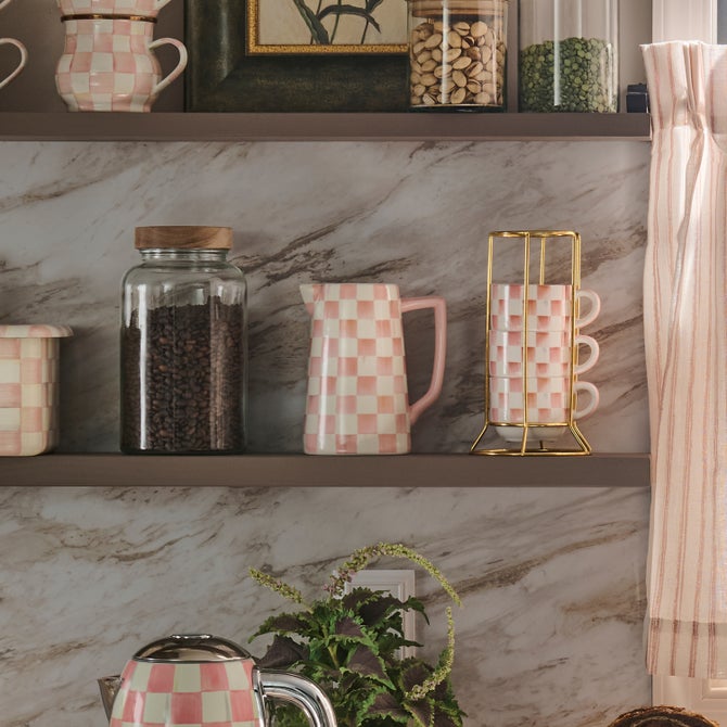 Rosy Check Farmhouse Pitcher image number 3