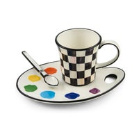 Artist Palette Mug & Saucer Set
