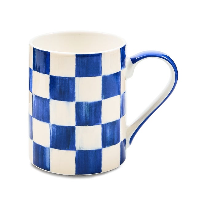 Royal Check Porcelain Mug image number 0