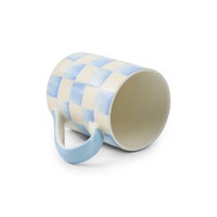 Sky Check Porcelain Mug