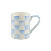 Sky Check Porcelain Mug