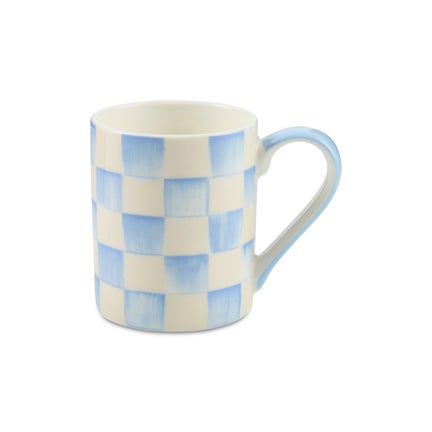 Sky Check Porcelain Mug