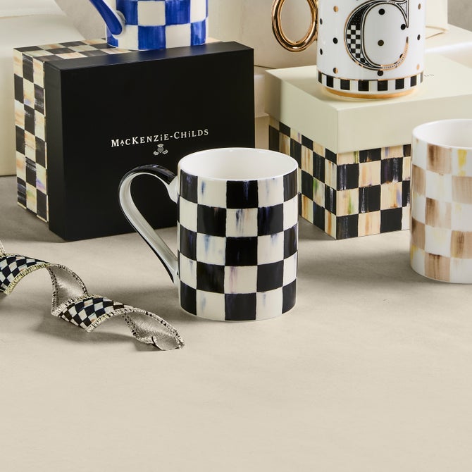 Courtly Check Porcelain Mug image number 6