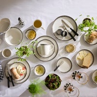 Courtly Check Everyday Dinner Plates, Set of 4