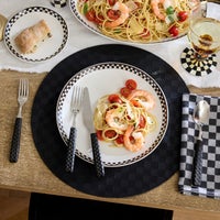 Courtly Check Everyday Dinner Plates, Set of 4