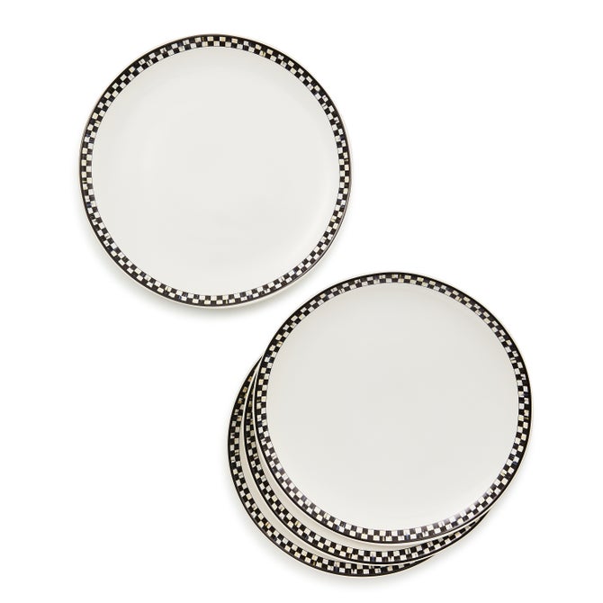 Courtly Check Everyday Dinner Plates, Set of 4 image number 2