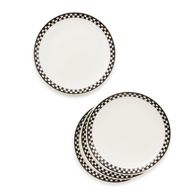 Courtly Check Everyday Lunch Plates, Set of 4 image number 2