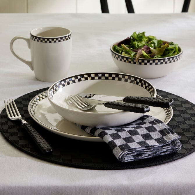 Courtly Check Everyday Bowls, Set of 4 image number 1