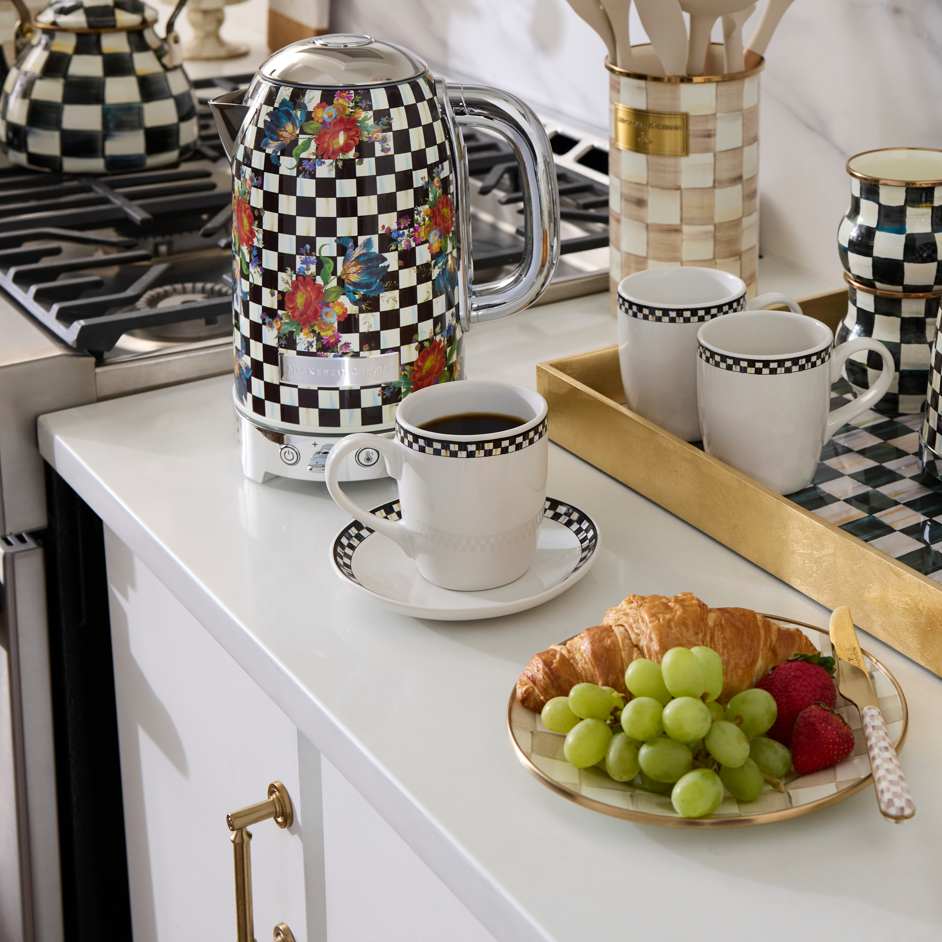 MacKenzie-Childs | Courtly Check Everyday Mugs, Set of 4