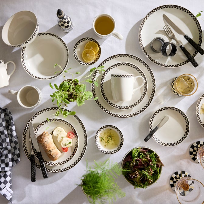 Courtly Check Everyday Small Plates, Set of 4 image number 5