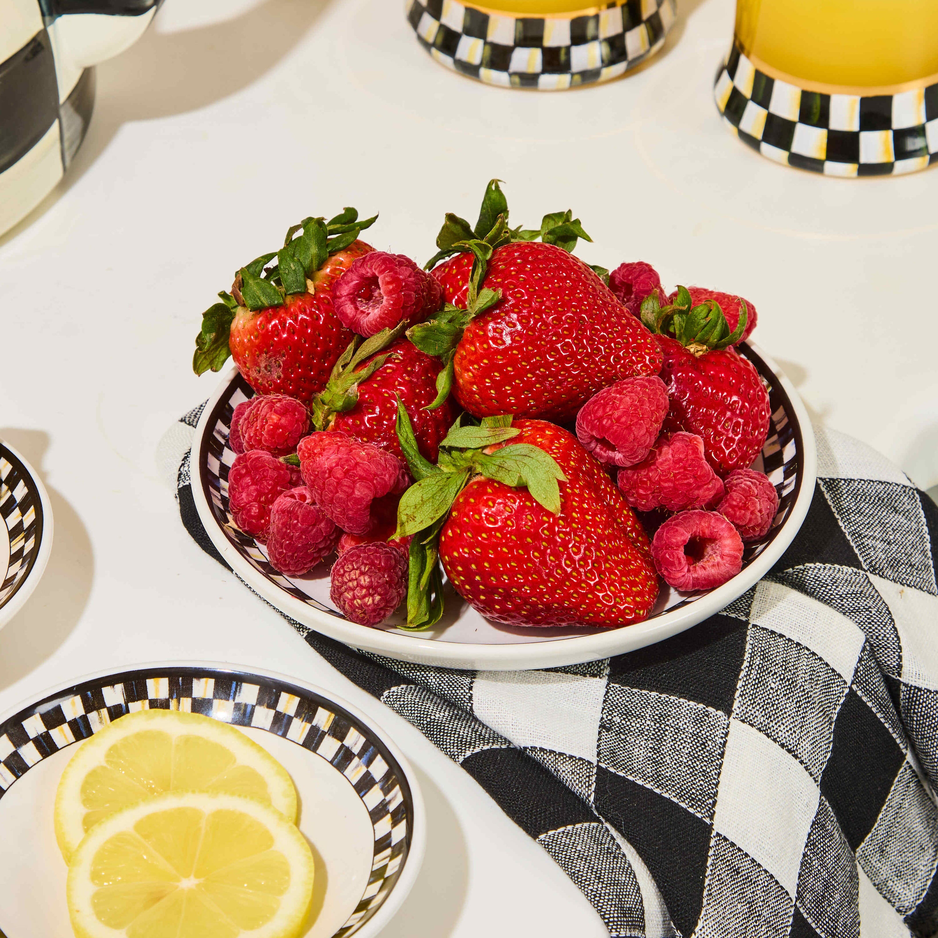 MacKenzie-Childs | Courtly Check Everyday Small Plates, Set of 4