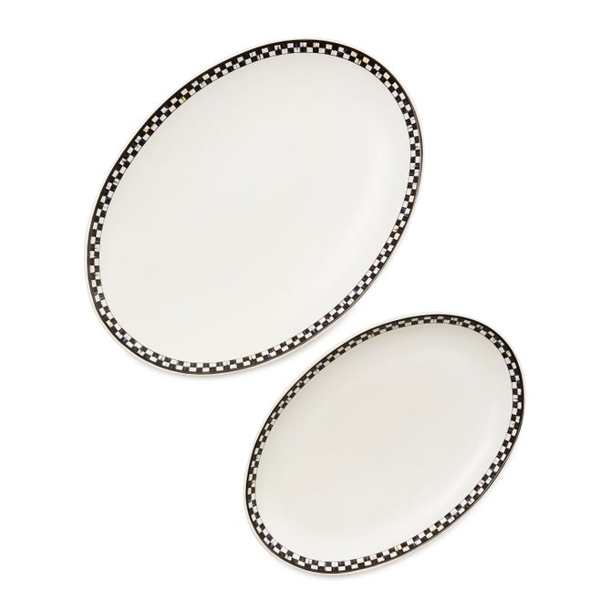 Courtly Check Everyday Oval Platters, Set of 2 image number 2