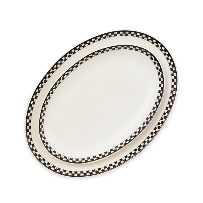Courtly Check Everyday Oval Platters, Set of 2 image number 3