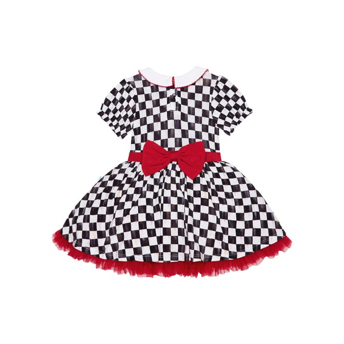 Posh Peanut Courtly Check Bodysuit Dress image number 3