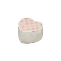 Rosy Check Heart Trinket Box