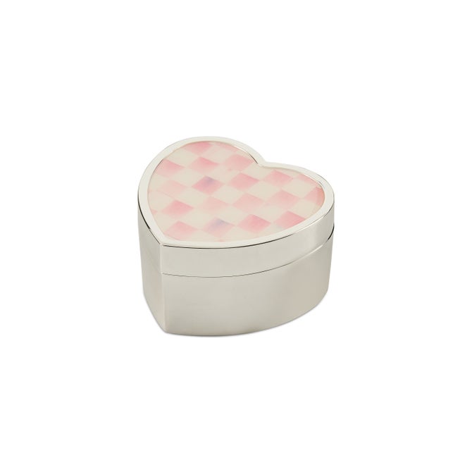Rosy Check Heart Trinket Box image number 0