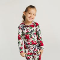 Posh Peanut Wild Rose Check Pajama Set