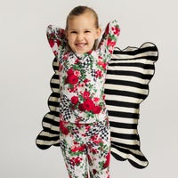 Posh Peanut Wild Rose Check Pajama Set