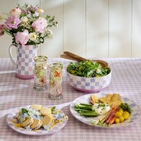 Lilac Check Pitcher