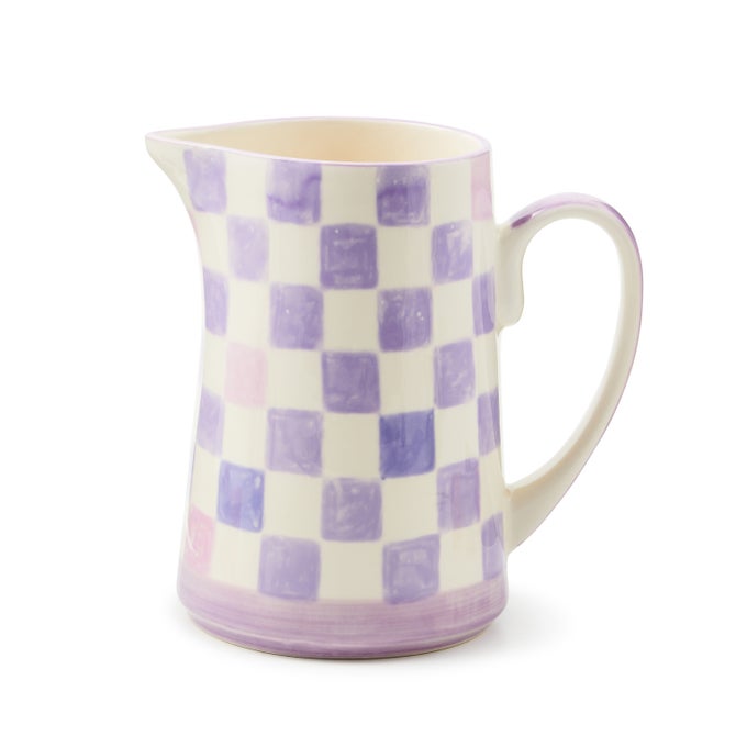 Lilac Check Pitcher image number 0