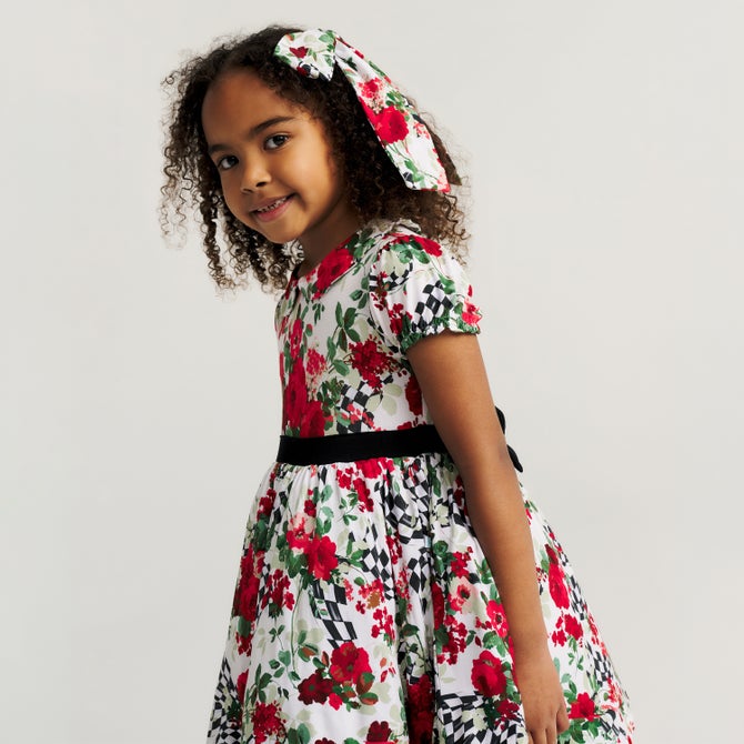 Posh Peanut Wild Rose Check Petticoat Dress image number 11