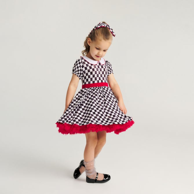 Posh Peanut Courtly Check Petticoat Dress image number 1