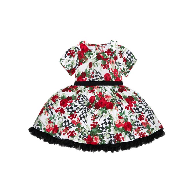 Posh Peanut Wild Rose Check Petticoat Dress image number 6
