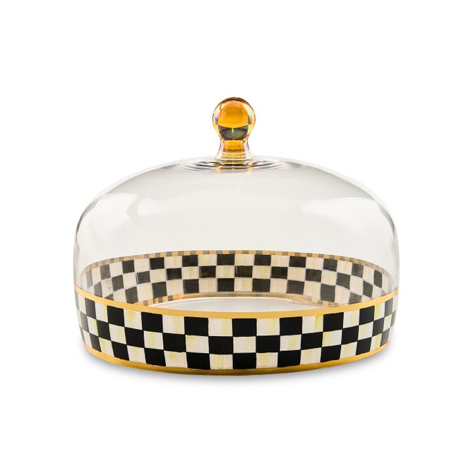 Courtly Check Glass Cake Dome image number 0