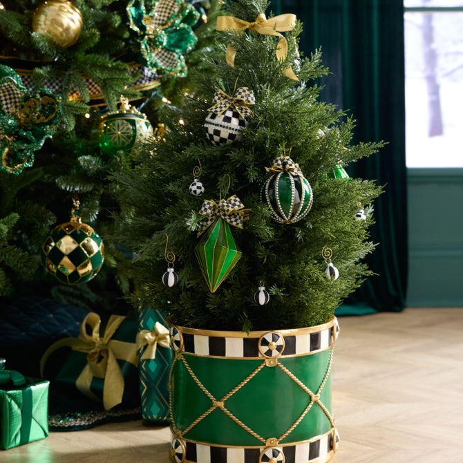 Emerald Luxe Crown Jumbo Glass Ball Ornament image number 1