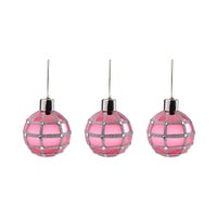 Ruby Red Glass Ball Ornaments, Set of 6