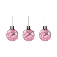 Ruby Red Glass Ball Ornaments, Set of 6