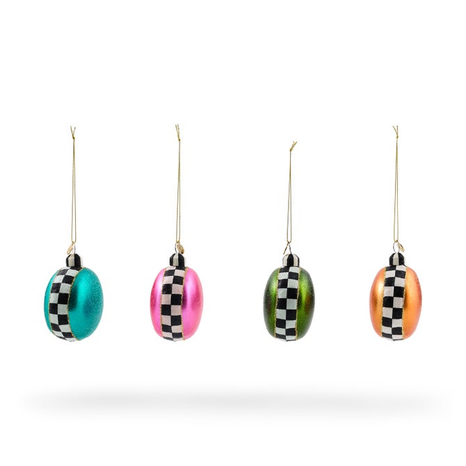 Confetti Macaroon Glass Ornaments, Set of 4 image number 2