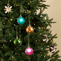 Confetti Macaroon Glass Ornaments, Set of 4