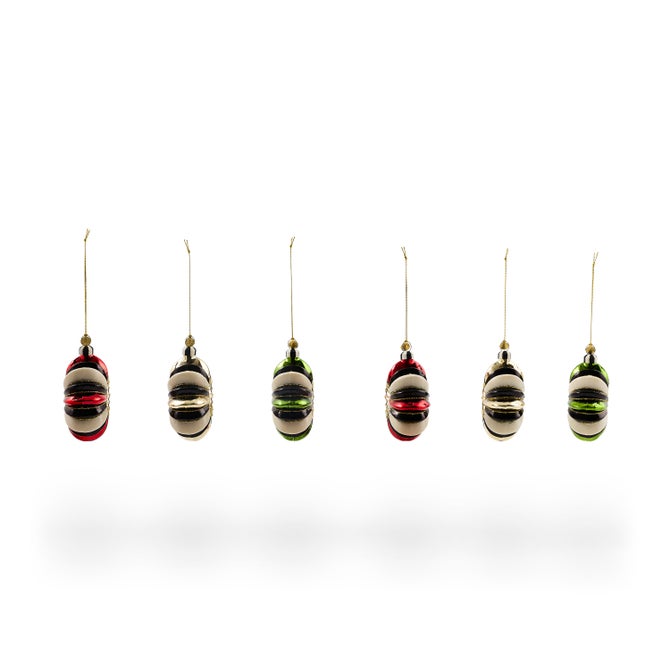 Traditional Reflector Star Glass Ornaments, Set of 6 image number 2