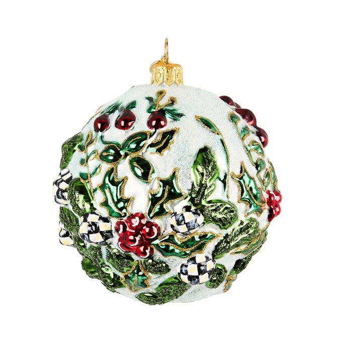 Cardinal Ball Glass Ornament image number 1