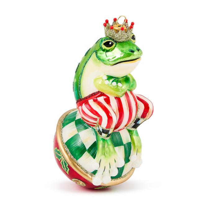 Check It Out Mr. Jingles Glass Ornament image number 2