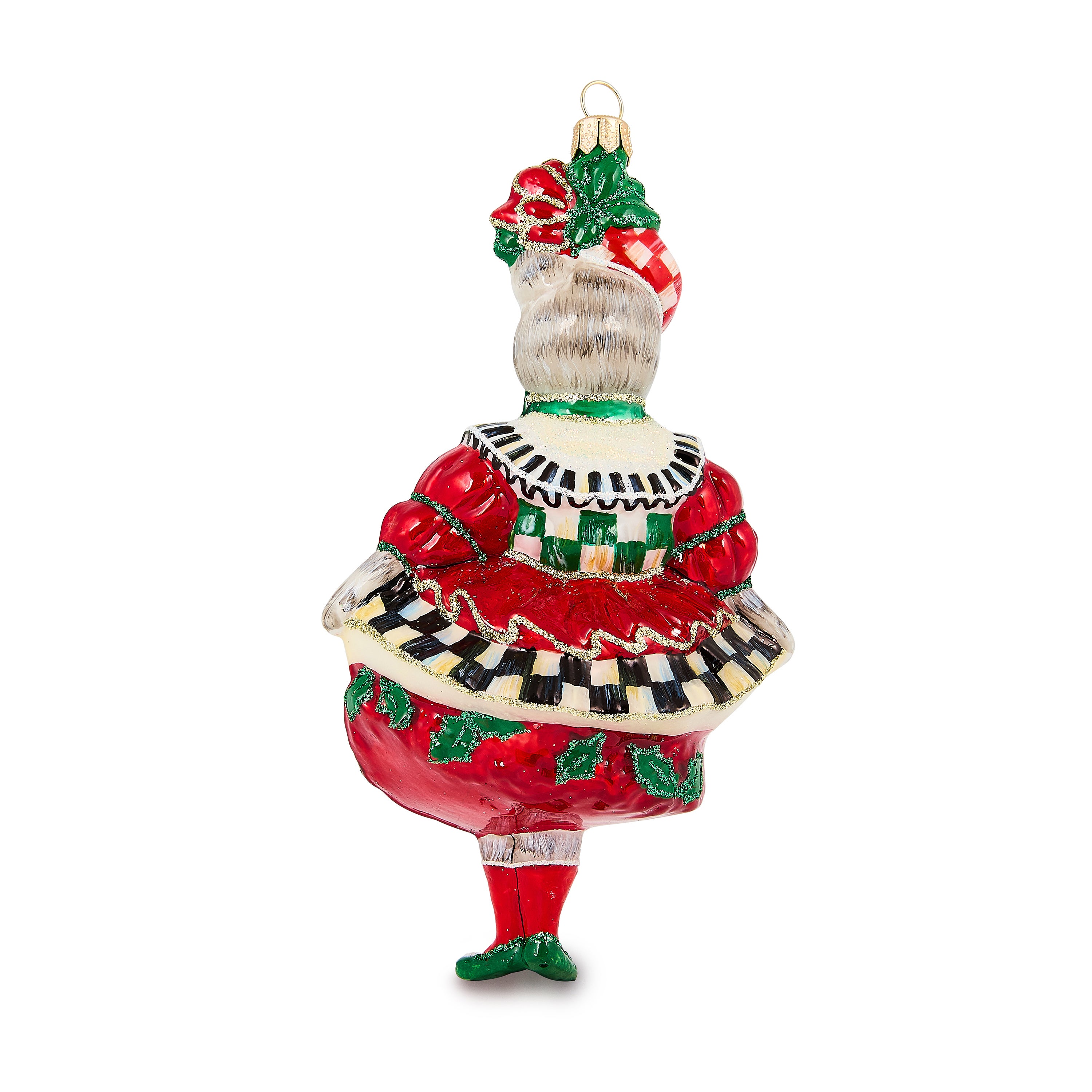 MacKenzie-Childs | Check It Out Miss Kitty Glass Ornament