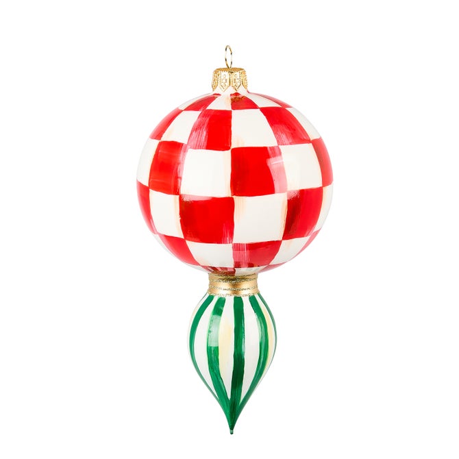 Check It Out Drop Glass Ornament image number 0