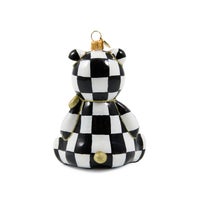 2026 Courtly Bear Glass Ornament