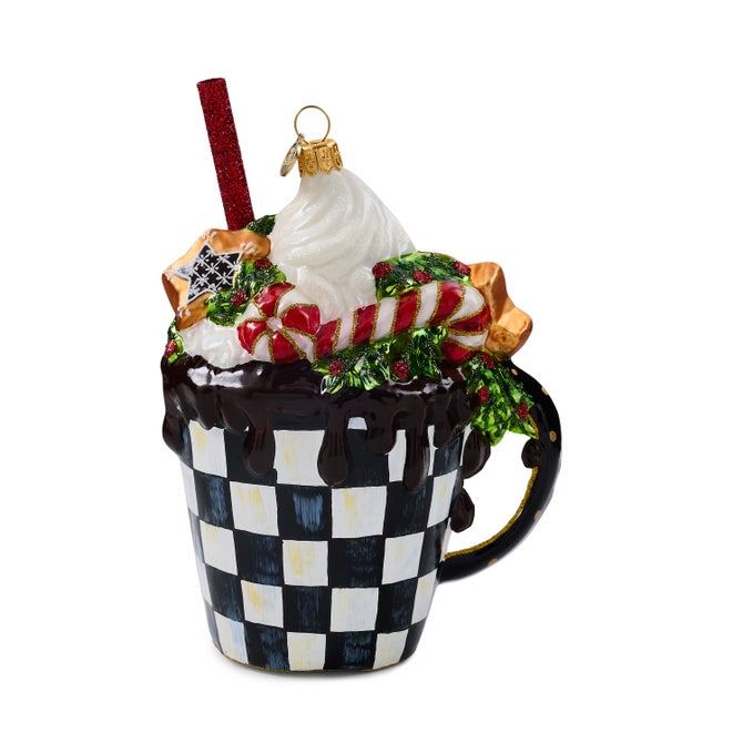 Hot Coco Glass Ornament image number 0