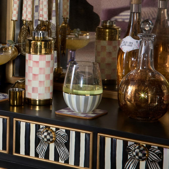 Sterling Stripe Stemless Wine Glass image number 1