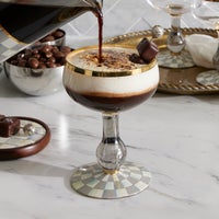Sterling Check Coupe Glass