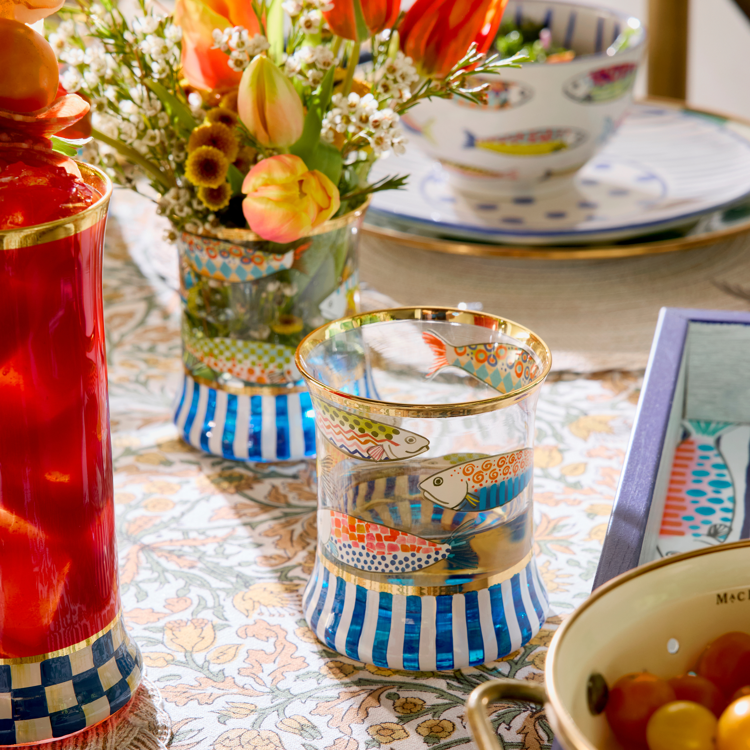 MacKenzie-Childs Go Fish Tumbler - Thumbnail 2