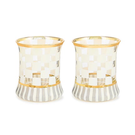 Carnival White Tumbler Glass, Set of 2