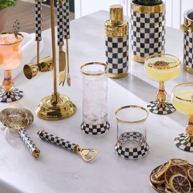 Courtly Check Highball Glass, Set of 2 image number 5