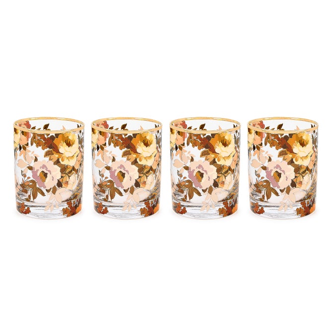 Wild Rose Tumbler Glass, Set of 4 image number 0
